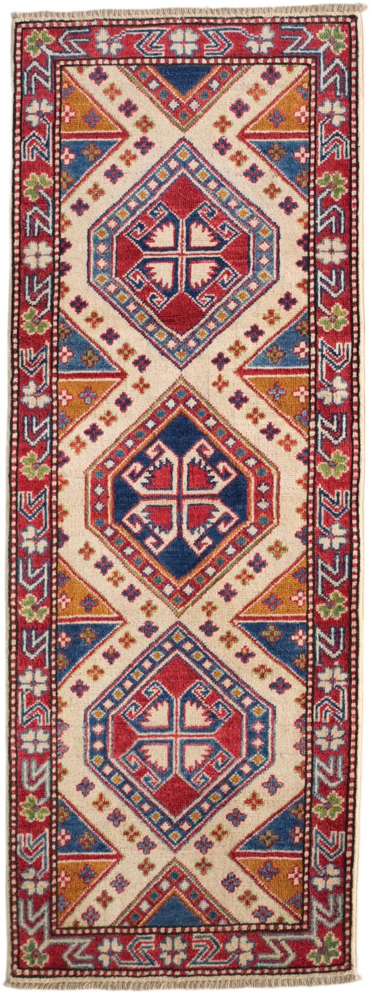 2' 1 x 5' 7 Hand Knotted Kazak Runner Rug