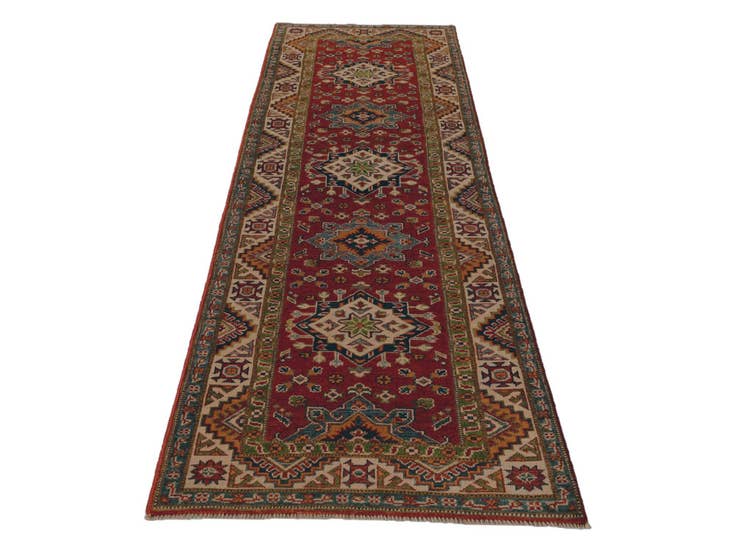 Detail image of 2' 9 x 9' 4 Hand Knotted Kazak Runner Rug