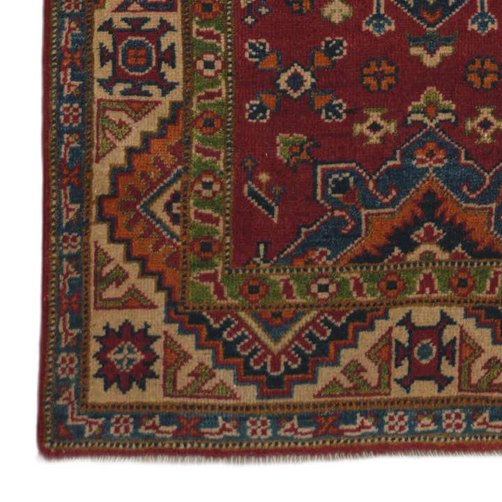 2' 9 x 9' 4 Hand Knotted Kazak Runner Rug