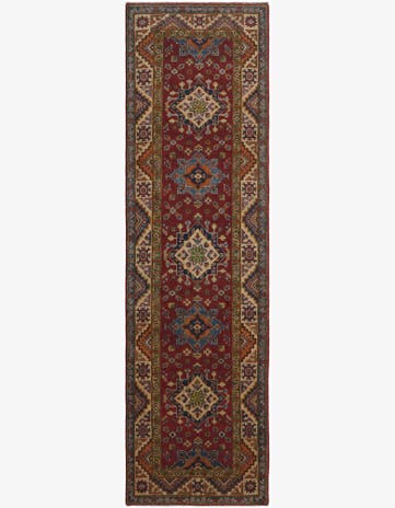 2' 9 x 9' 4 Hand Knotted Kazak Runner Rug