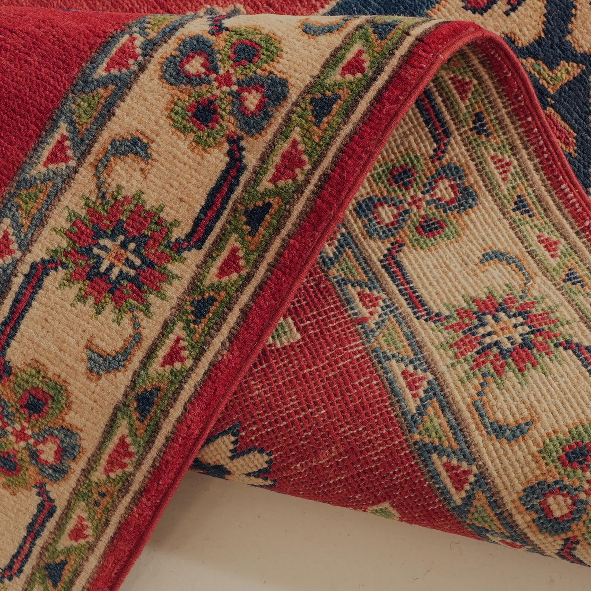 85cm x 345cm Hand Knotted Kazak Runner Rug