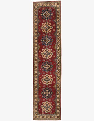 2' 9 x 11' 3 Hand Knotted Kazak Runner Rug