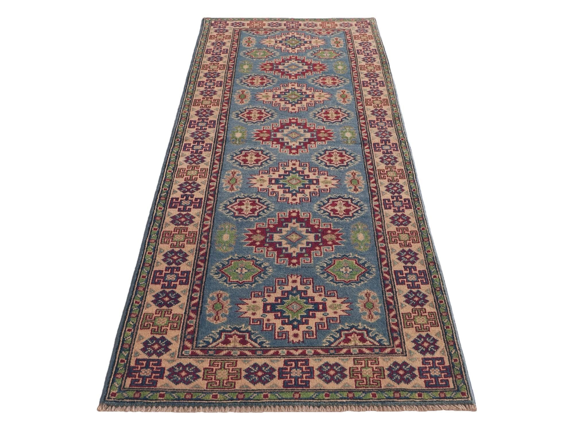 Detail image 5 of 10: 2' 10 x 8' 2 Hand Knotted Kazak Runner Rug