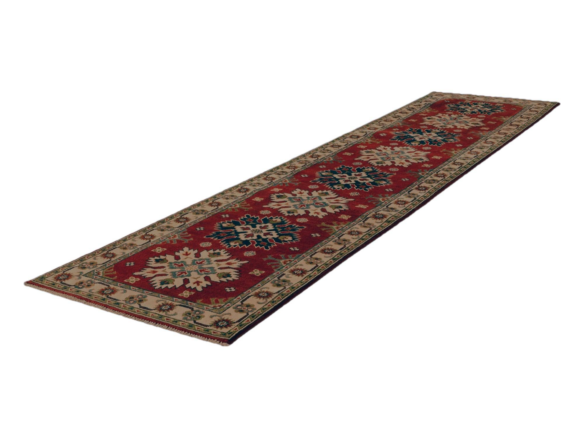 2' 8 x 10' 11 Hand Knotted Kazak Runner Rug