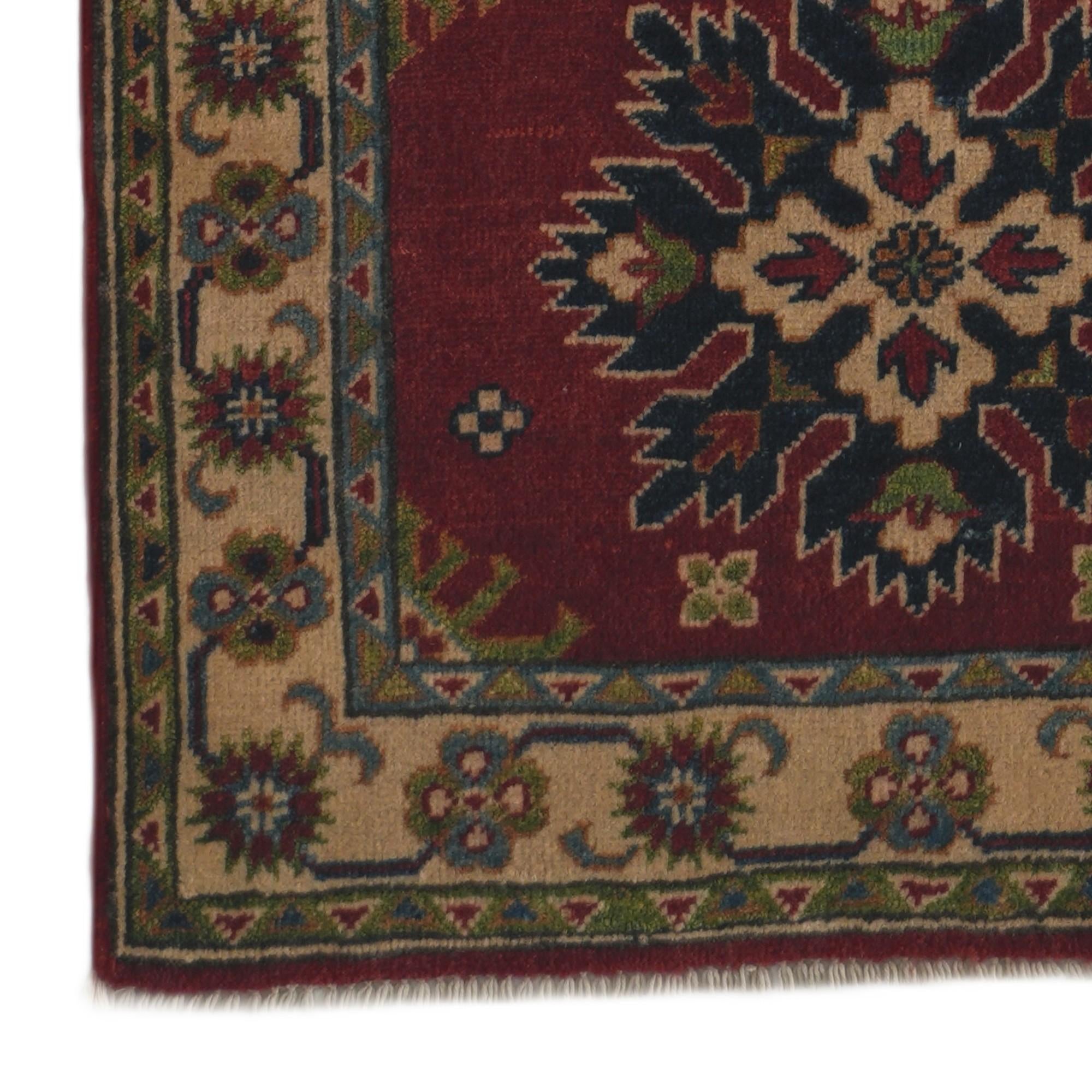 2' 8 x 10' 11 Hand Knotted Kazak Runner Rug