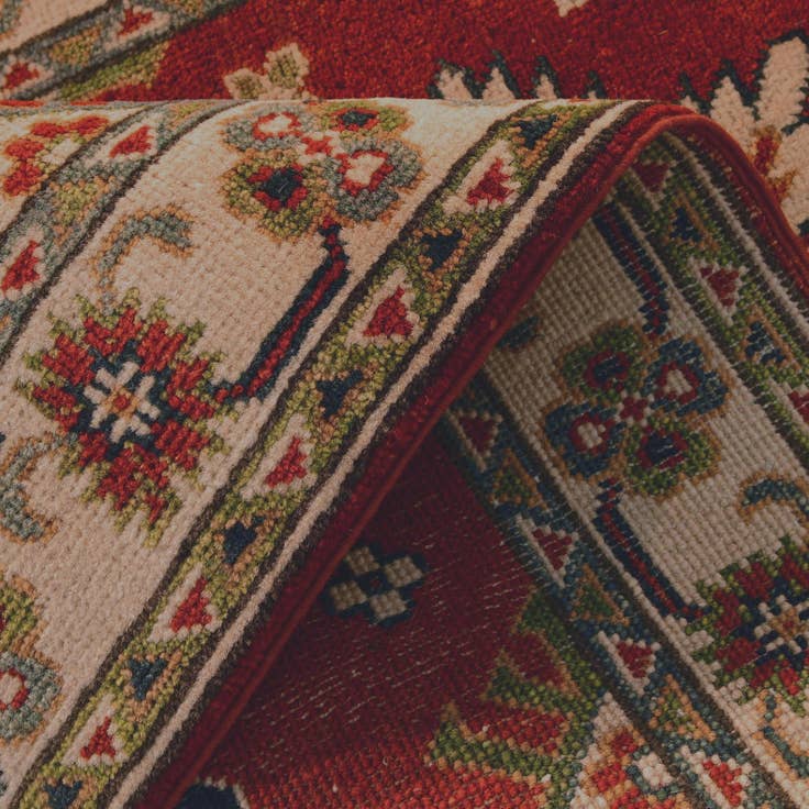 Detail image of 2' 8 x 10' 11 Hand Knotted Kazak Runner Rug