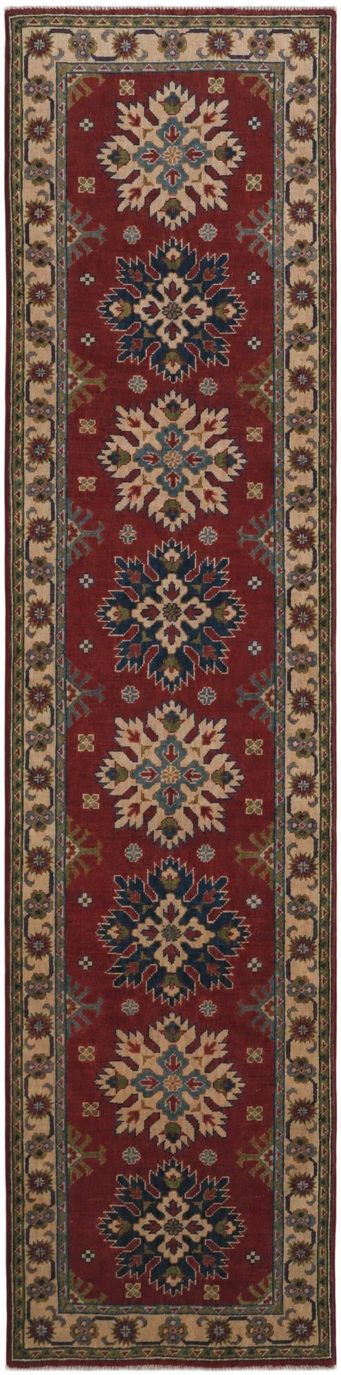 2' 8 x 10' 11 Hand Knotted Kazak Runner Rug