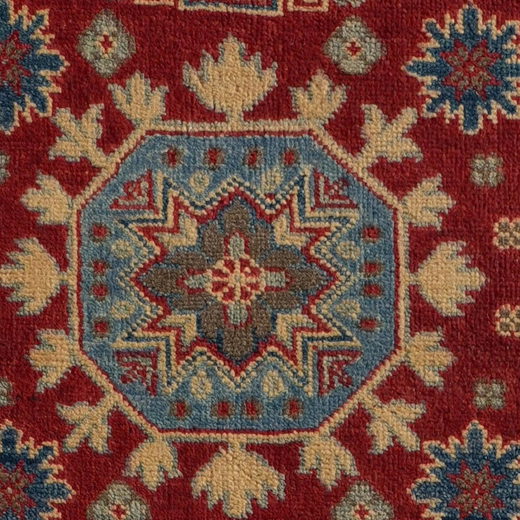 Detail image 10 of 10: 2' 7 x 9' 9 Hand Knotted Kazak Runner Rug