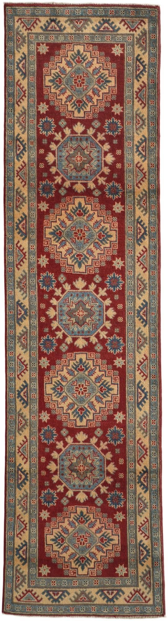 Detail image 2 of 10: 2' 7 x 9' 9 Hand Knotted Kazak Runner Rug