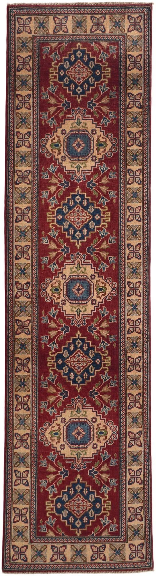 80cm x 300cm anudado a mano Kazak Alfombra Pasillera