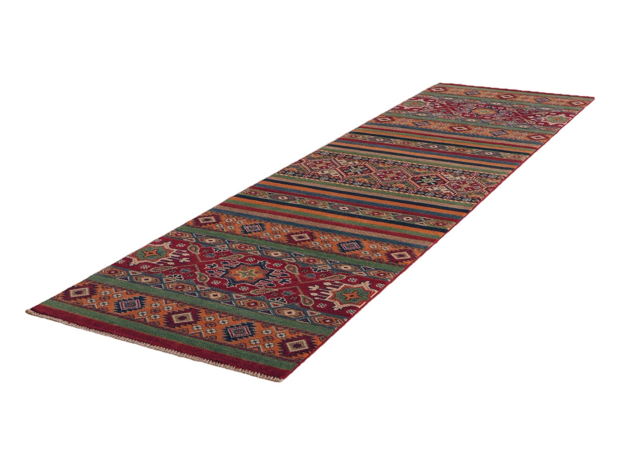 80cm x 300cm Hand Knotted Kazak Runner Rug