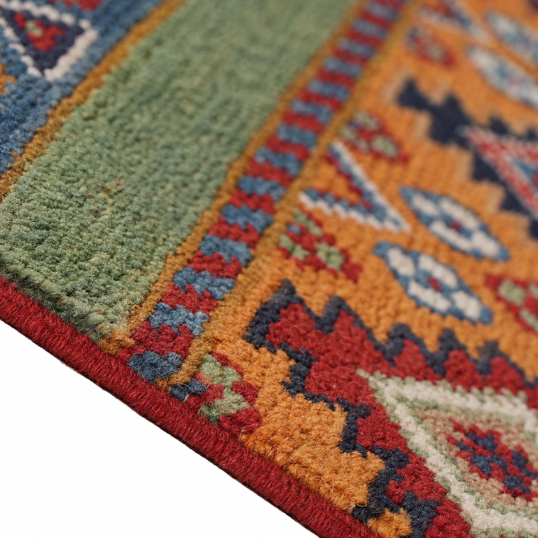 80cm x 300cm Handgeknüpft Kazak Läufer Teppich