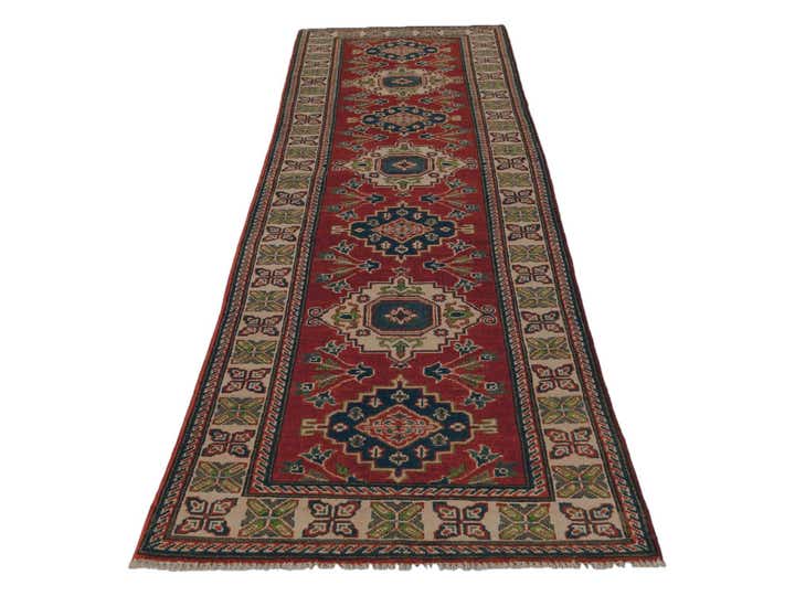 2' 8 x 9' 8 Hand Knotted Kazak Runner Rug