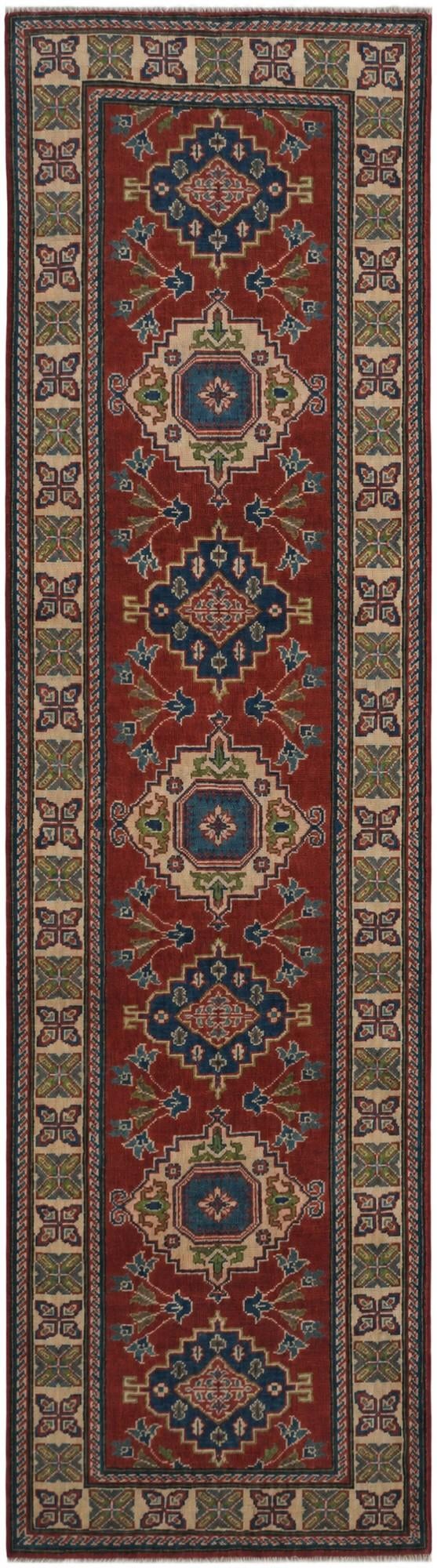 2' 8 x 9' 8 Hand Knotted Kazak Runner Rug