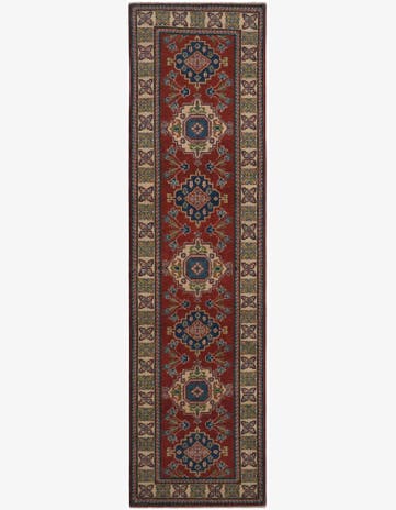 2' 8 x 9' 8 Hand Knotted Kazak Runner Rug