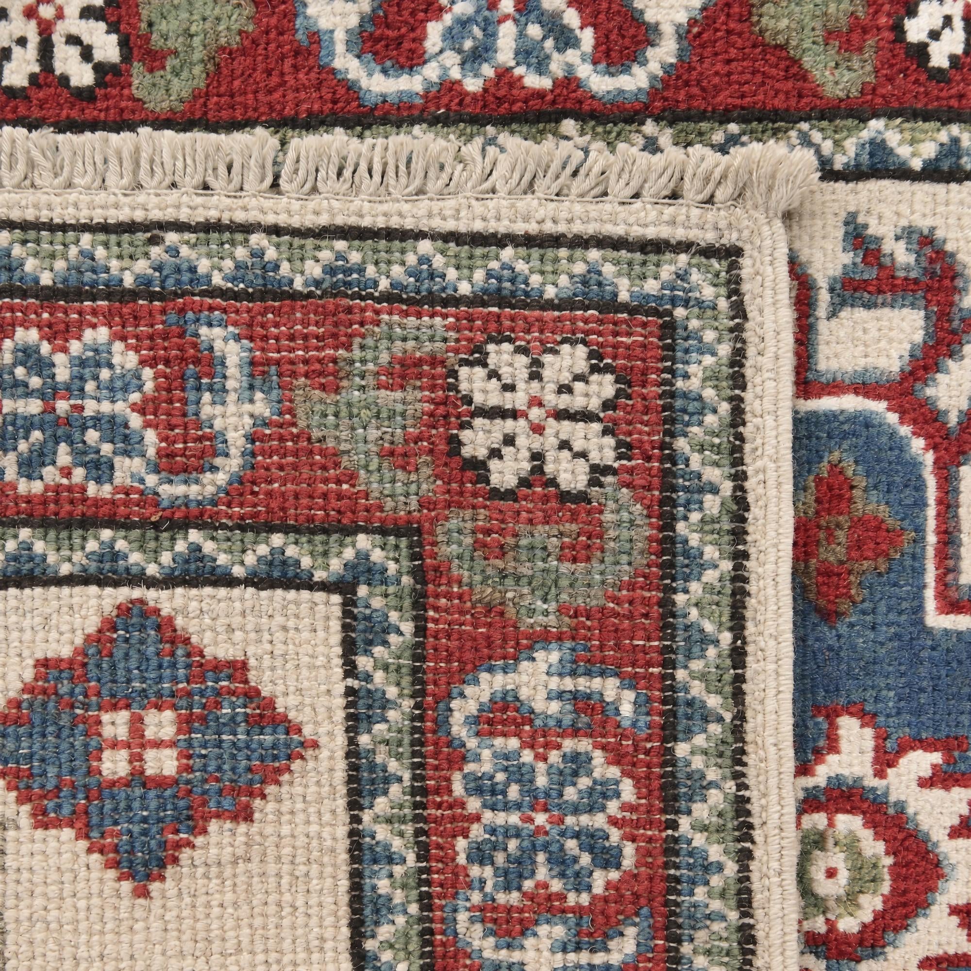 60cm x 180cm anudado a mano Kazak Alfombra Pasillera