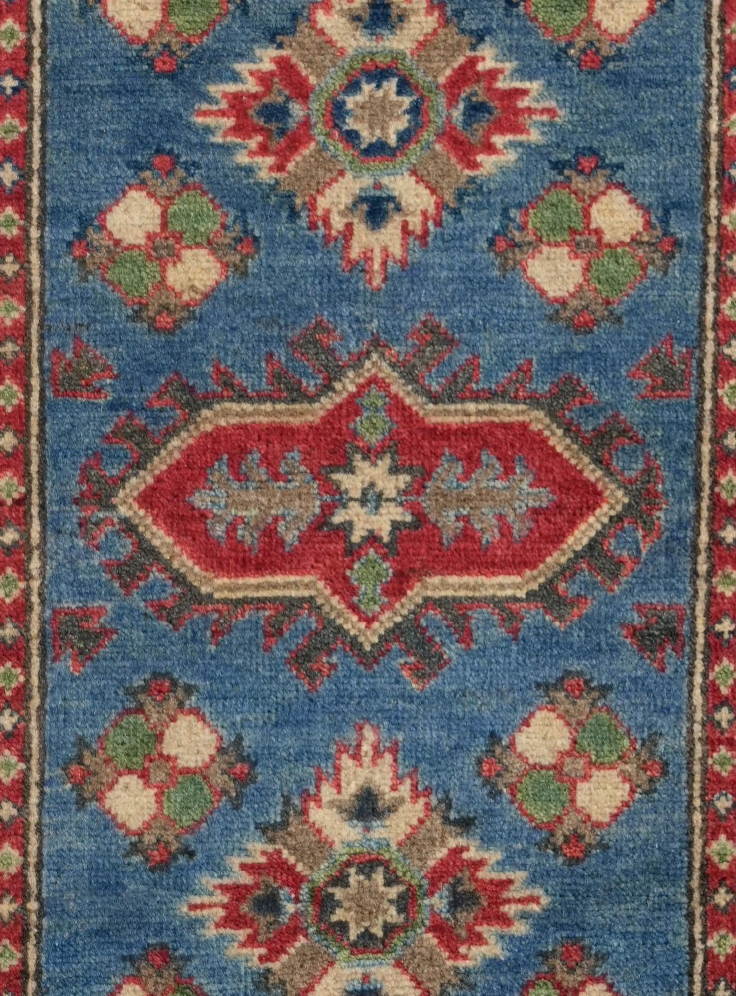 2' x 6' 1 Hand Knotted Kazak Runner Rug
