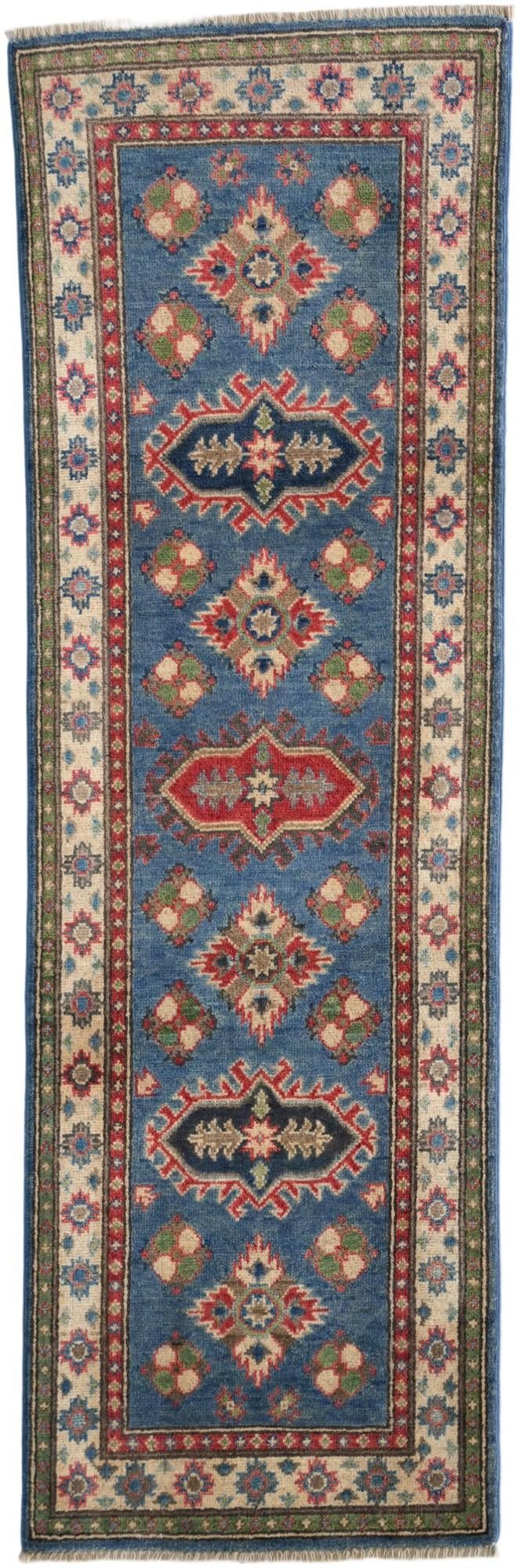 2' x 6' 1 Hand Knotted Kazak Runner Rug