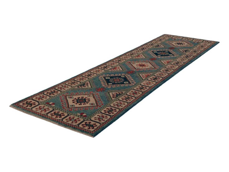 Detail image of 2' 9 x 9' 9 Hand Knotted Kazak Runner Rug