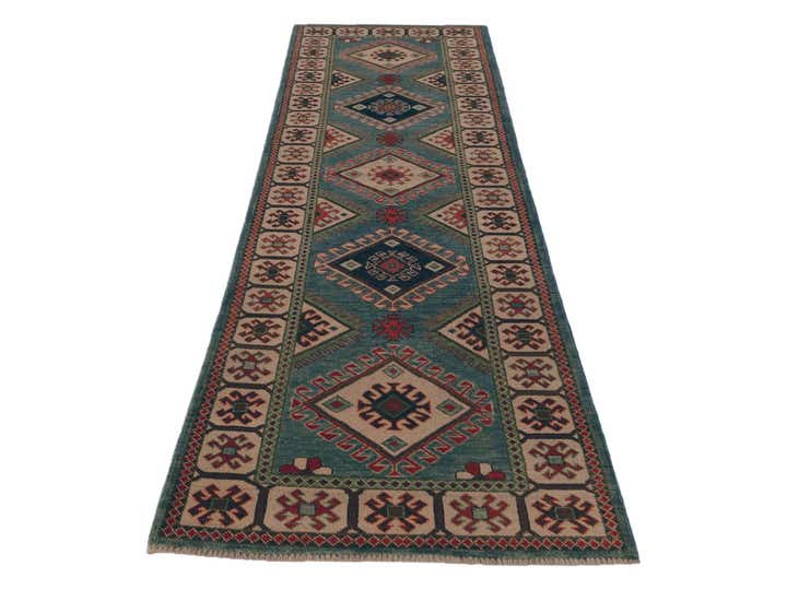 2' 9 x 9' 9 Hand Knotted Kazak Runner Rug