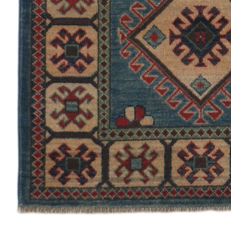 Detail image of 2' 9 x 9' 9 Hand Knotted Kazak Runner Rug