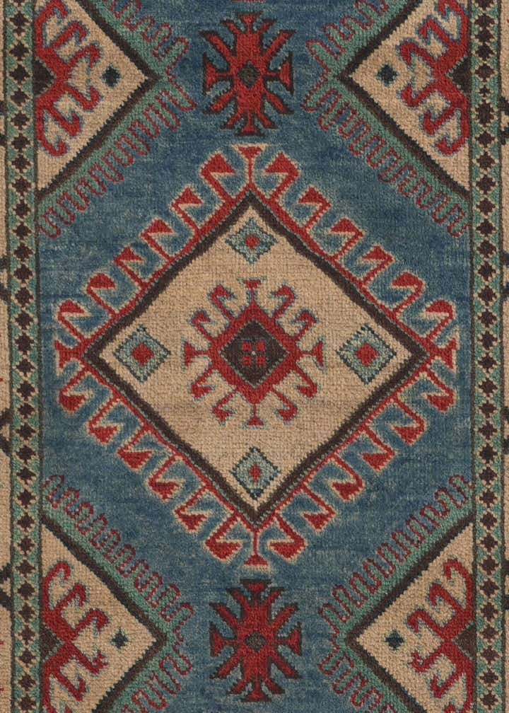 2' 9 x 9' 9 Hand Knotted Kazak Runner Rug