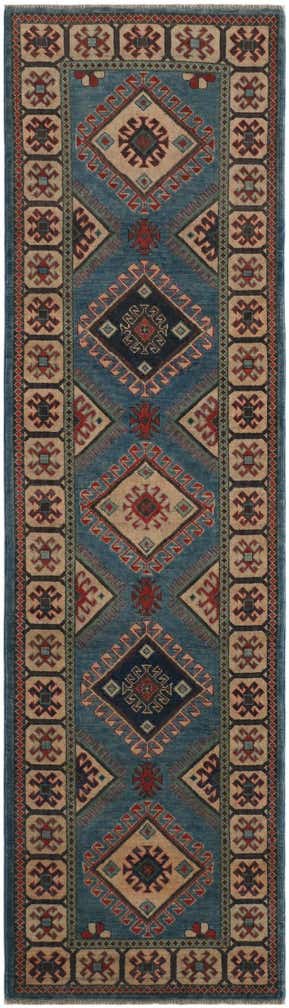 2' 9 x 9' 9 Hand Knotted Kazak Runner Rug