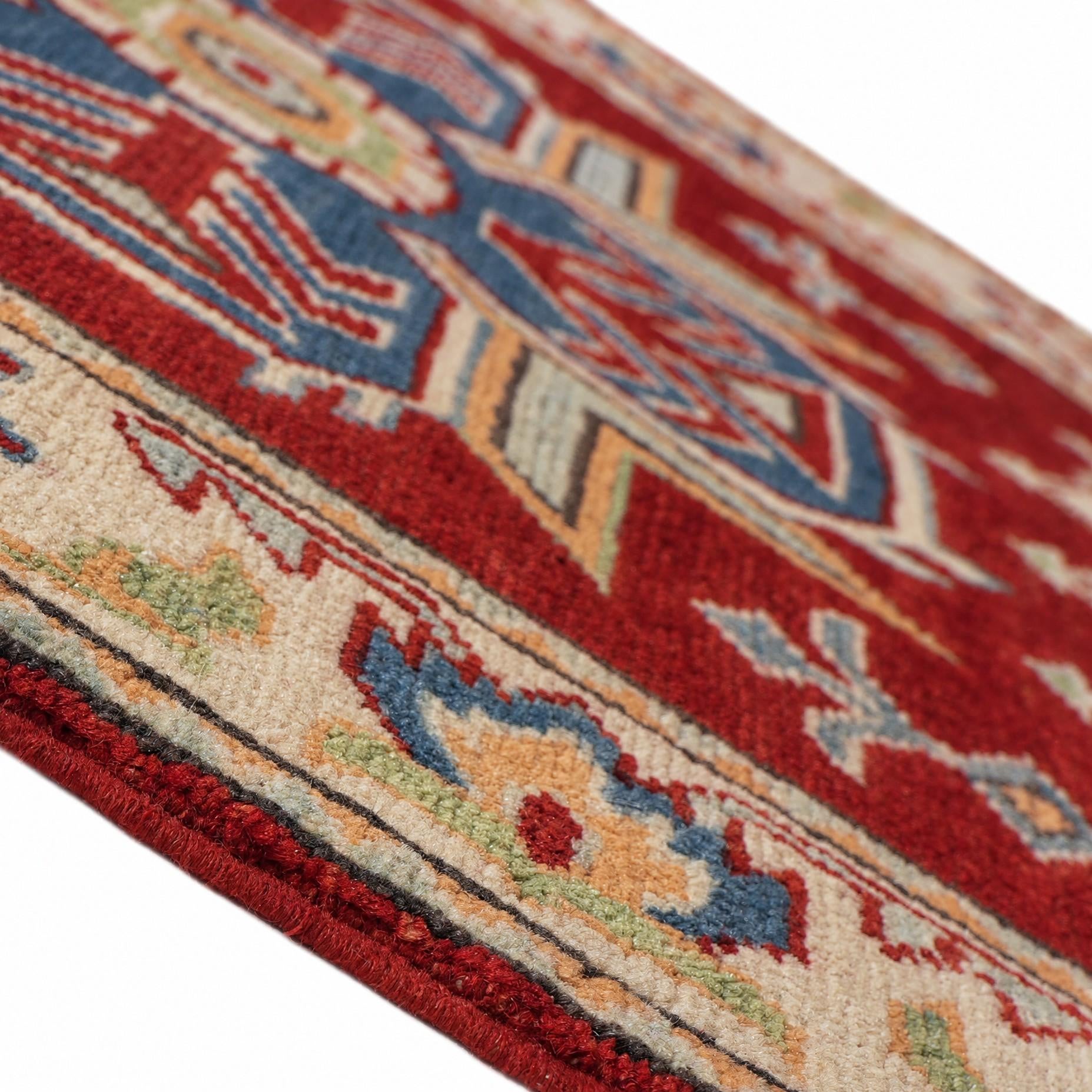 85cm x 305cm Handgeknüpft Kazak Läufer Teppich
