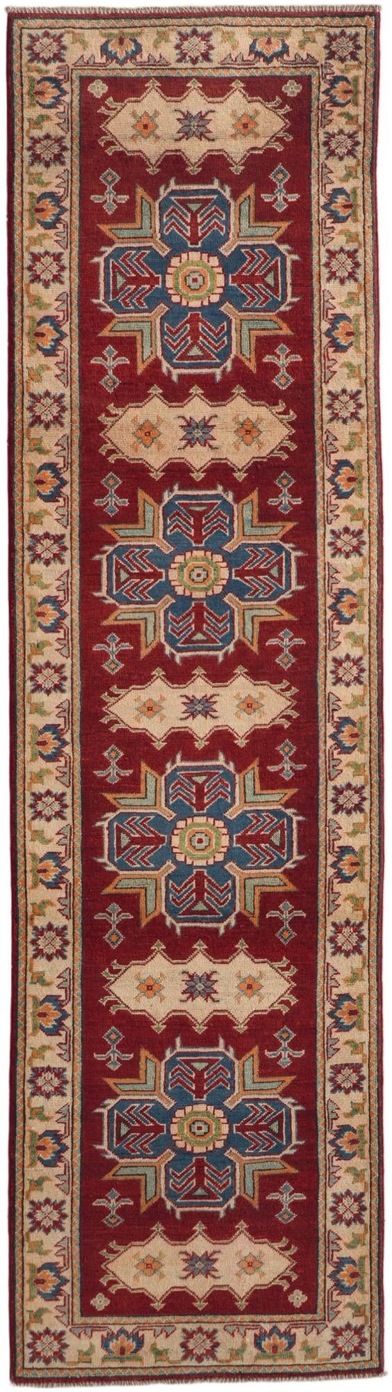 Detail image 2 of 10: 2' 9 x 10' Hand Knotted Kazak Runner Rug