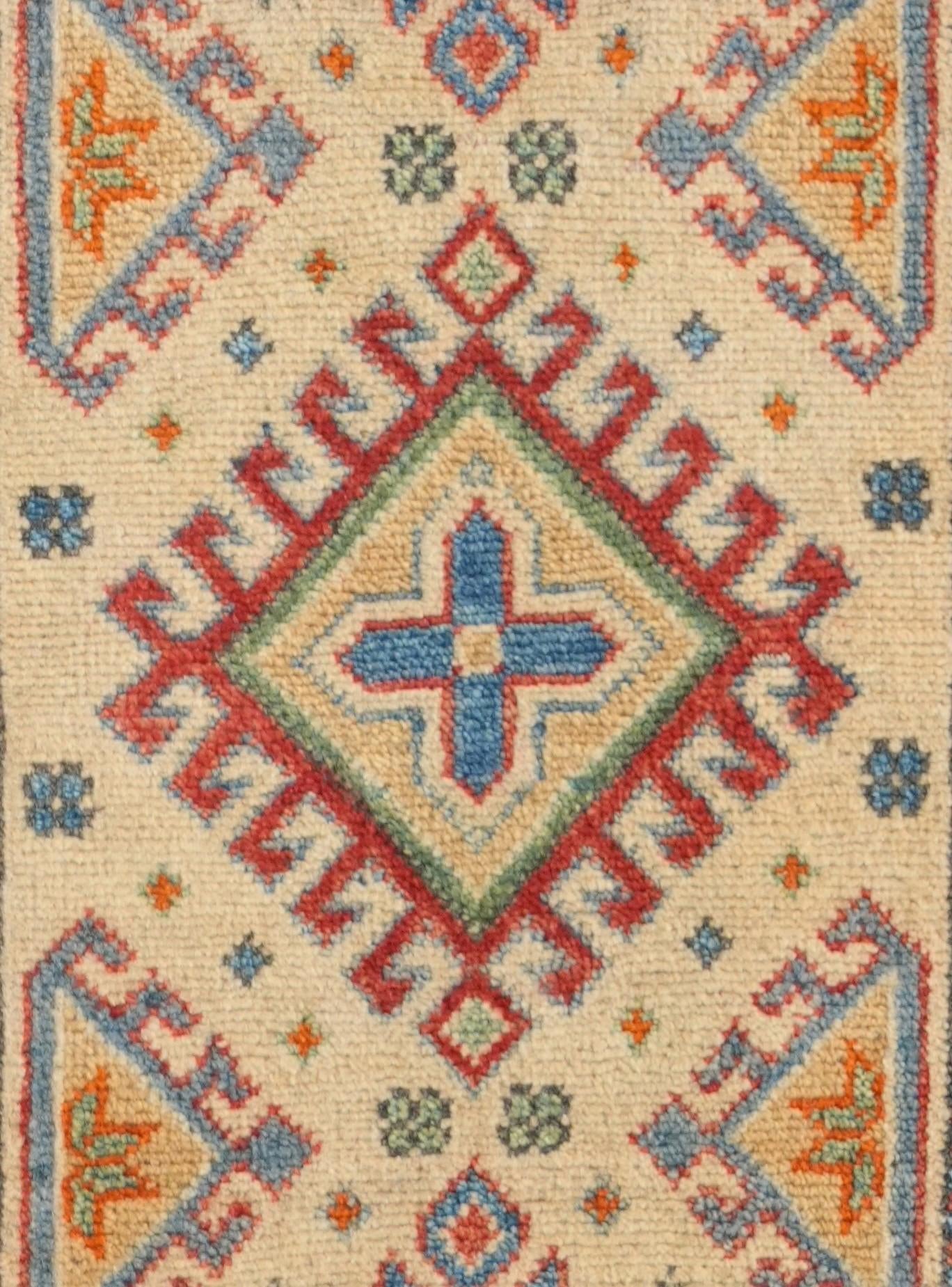 2' 1 x 6' 2 Hand Knotted Kazak Runner Rug