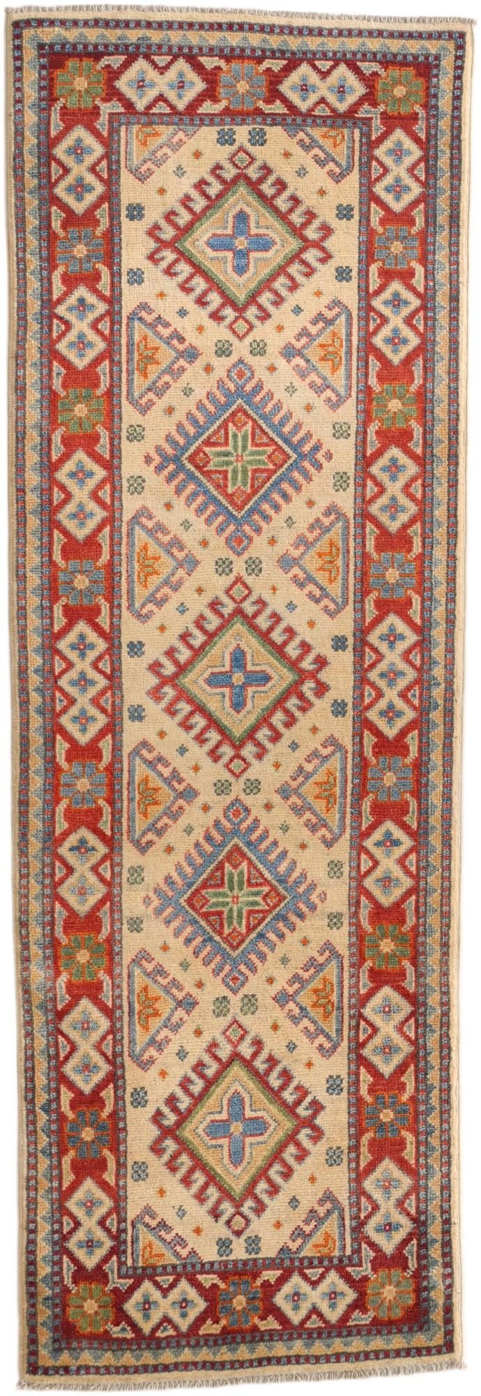 2' 1 x 6' 2 Hand Knotted Kazak Runner Rug