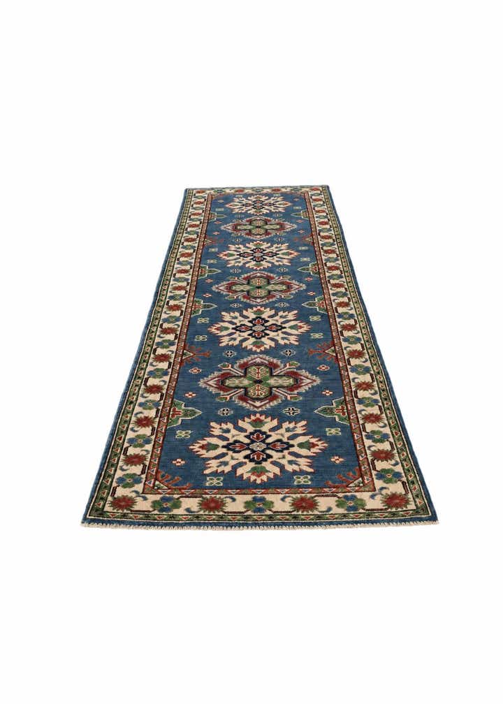 2' 10 x 9' 8 Hand Knotted Kazak Runner Rug