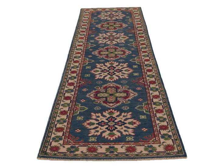 Detail image of 2' 10 x 9' 8 Hand Knotted Kazak Runner Rug