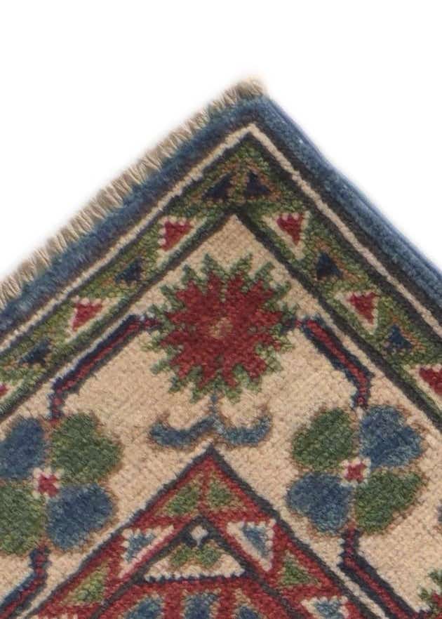 2' 10 x 9' 8 Hand Knotted Kazak Runner Rug
