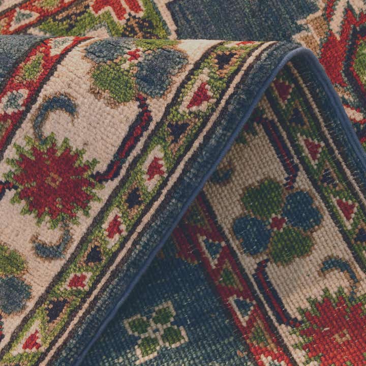 2' 10 x 9' 8 Hand Knotted Kazak Runner Rug