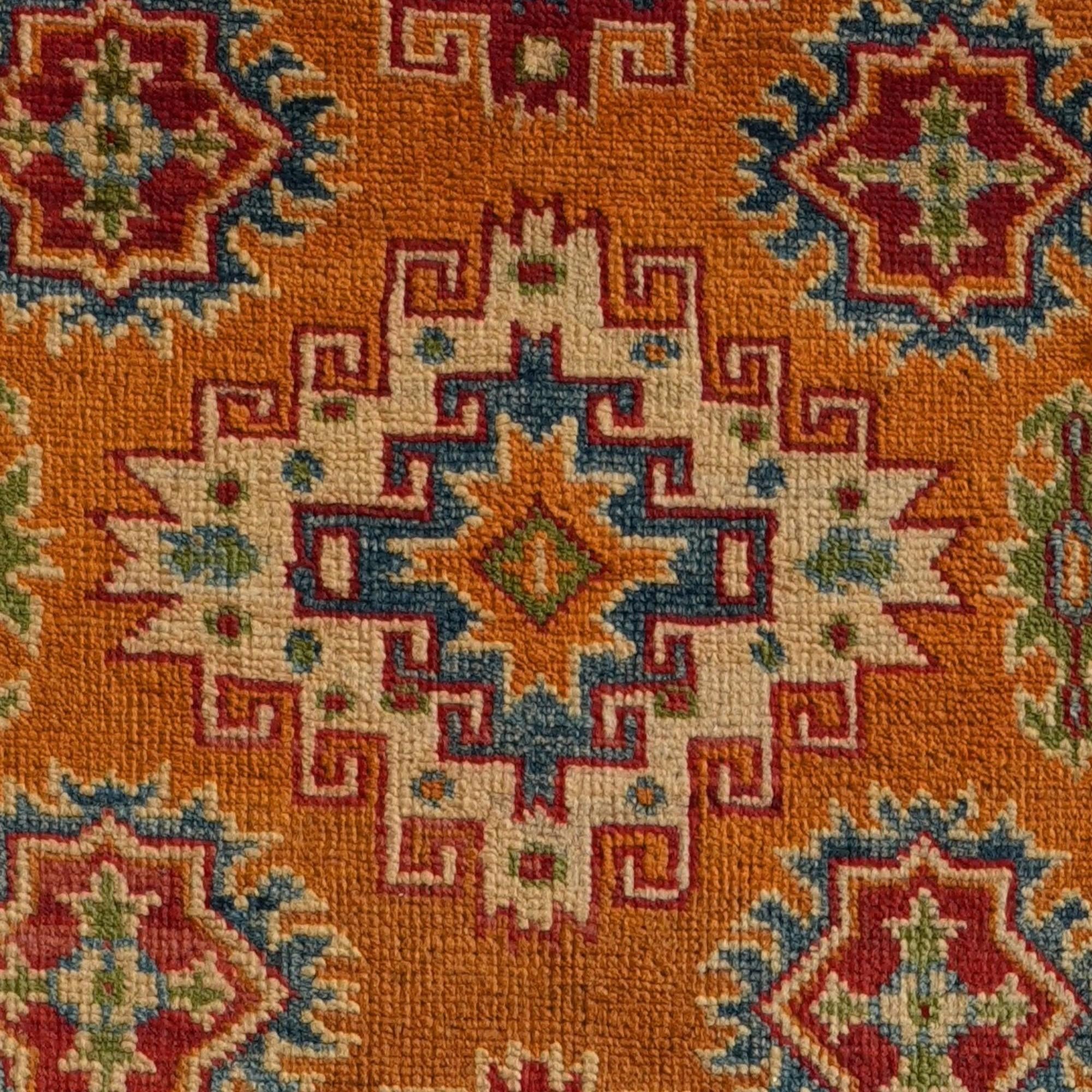 Detail image 10 of 10: 2' 9 x 10' Hand Knotted Kazak Runner Rug