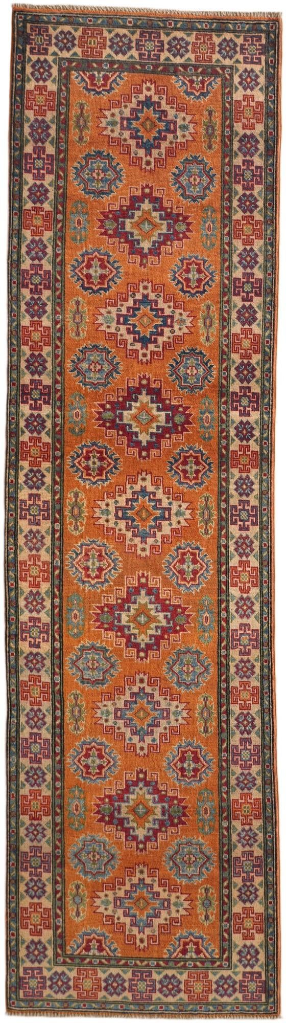 Detail image 2 of 10: 2' 9 x 10' Hand Knotted Kazak Runner Rug