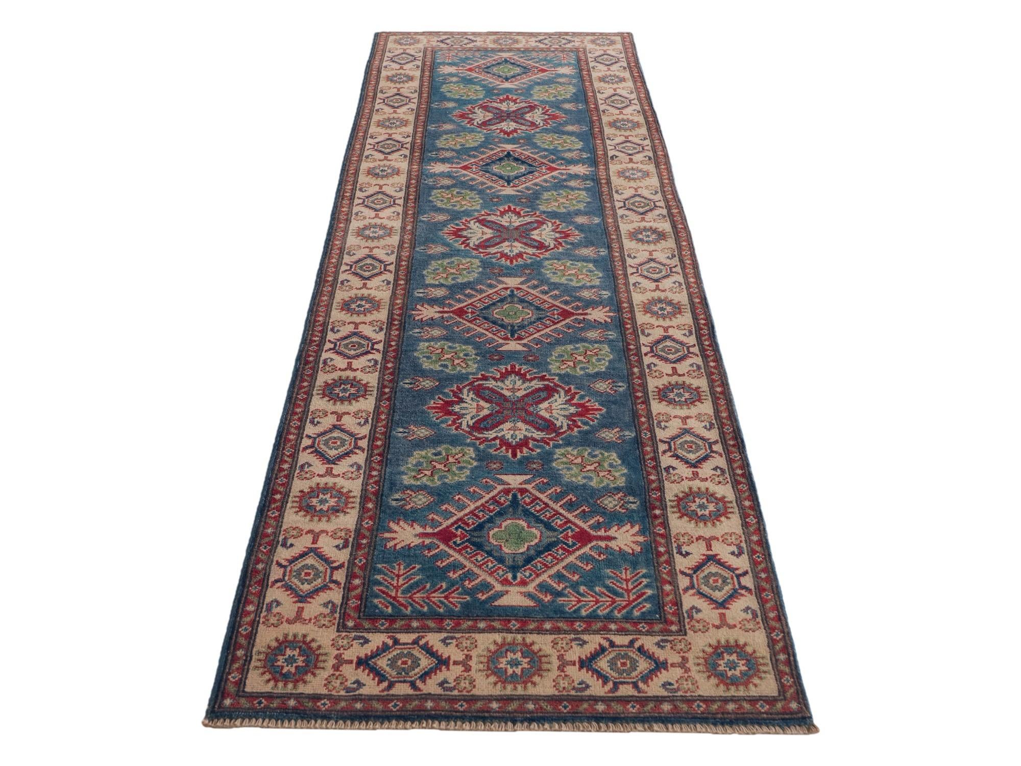 Detail image 5 of 10: 2' 9 x 10' 2 Hand Knotted Kazak Runner Rug