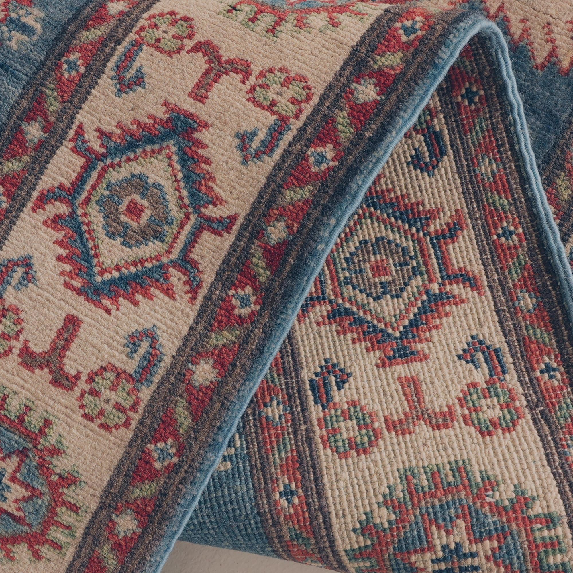 Detail image 8 of 10: 2' 9 x 10' 2 Hand Knotted Kazak Runner Rug