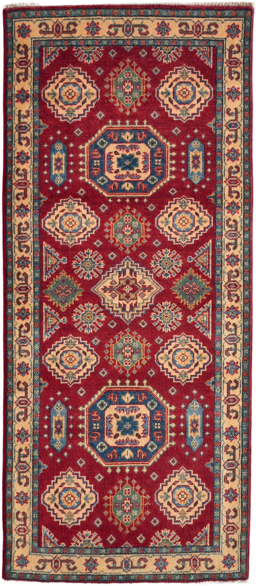Detail image 2 of 10: 2' 10 x 6' 7 Hand Knotted Kazak Runner Rug
