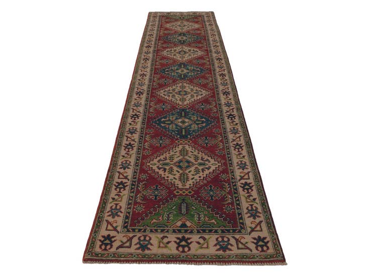 Detail image of 2' 9 x 12' 8 Hand Knotted Kazak Runner Rug