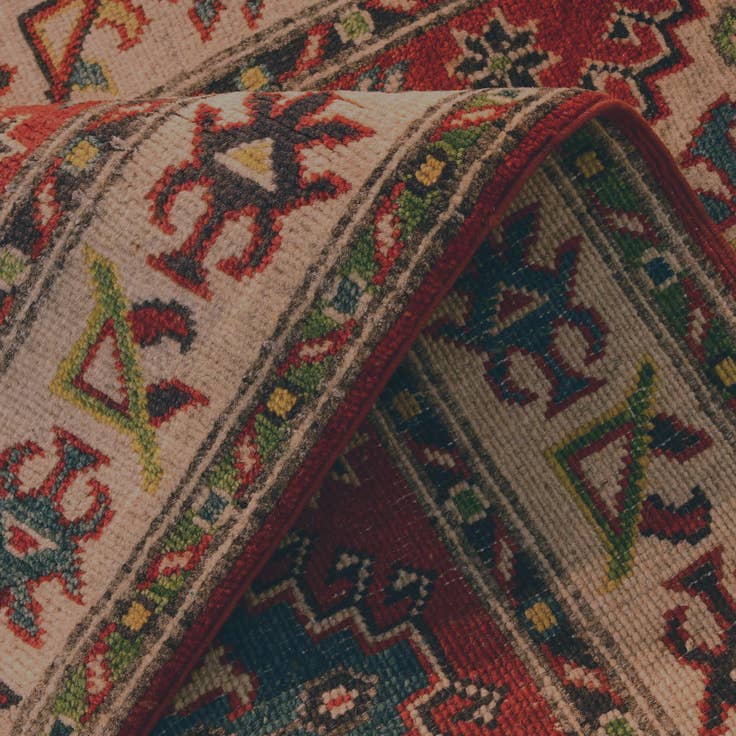 Detail image of 2' 9 x 12' 8 Hand Knotted Kazak Runner Rug