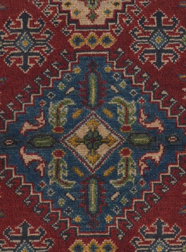 2' 9 x 12' 8 Hand Knotted Kazak Runner Rug