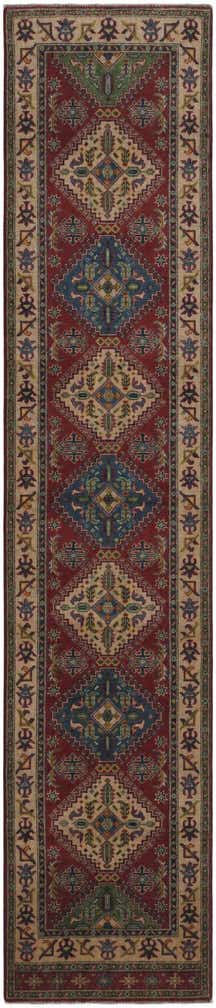 2' 9 x 12' 8 Hand Knotted Kazak Runner Rug