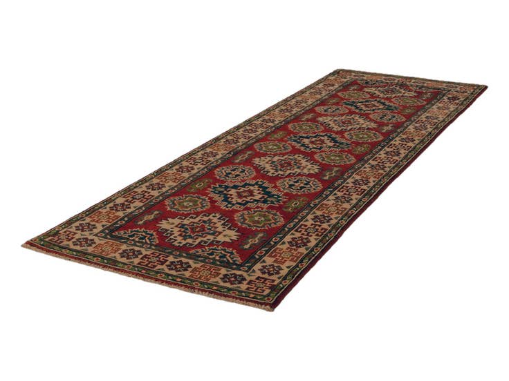 Detail image of 2' 8 x 8' Hand Knotted Kazak Runner Rug
