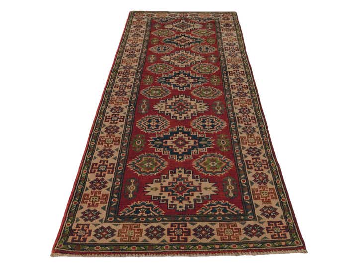 2' 8 x 8' Hand Knotted Kazak Runner Rug