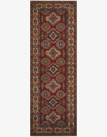 2' 8 x 8' Hand Knotted Kazak Runner Rug
