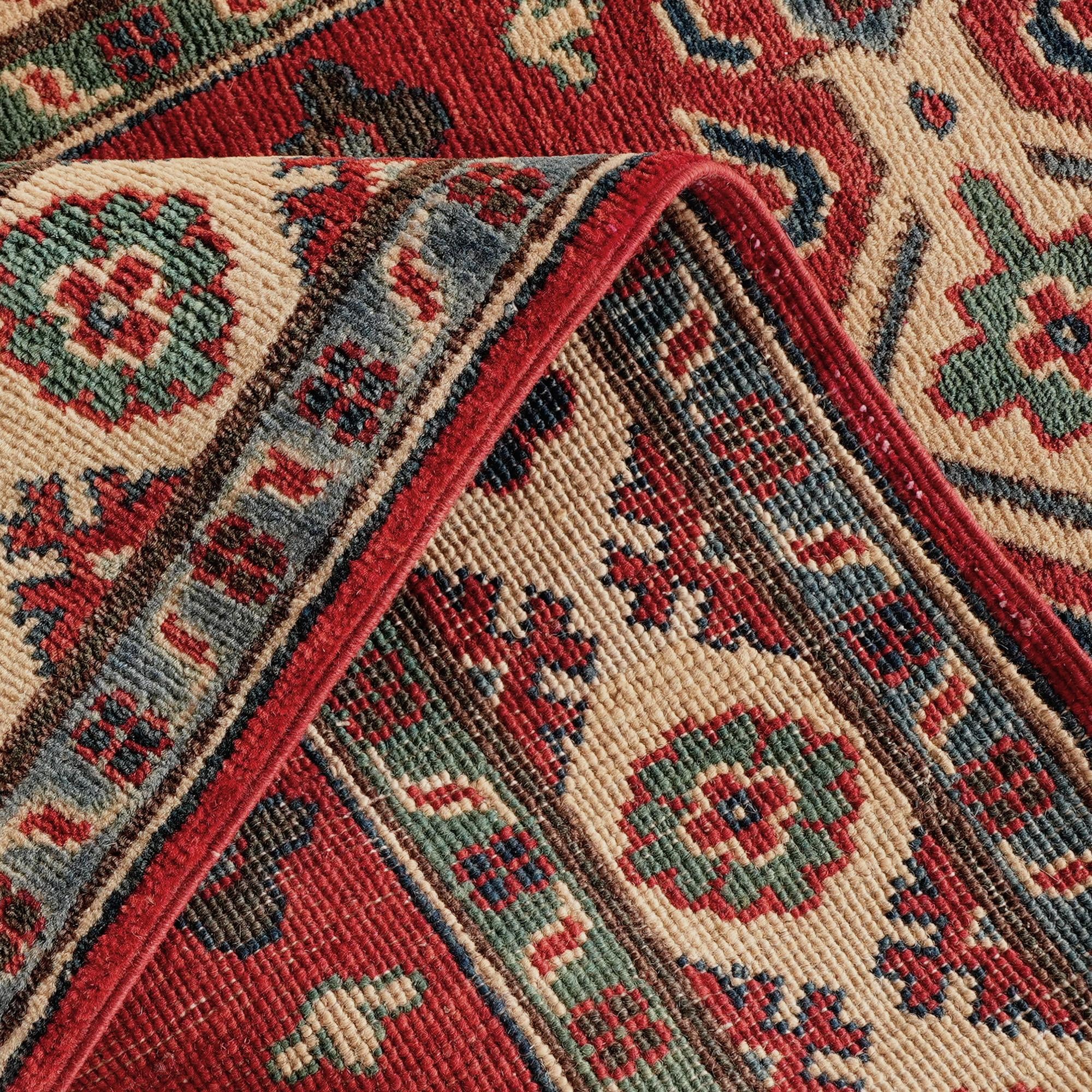 Detail image 8 of 10: 2' 9 x 8' 2 Hand Knotted Kazak Runner Rug