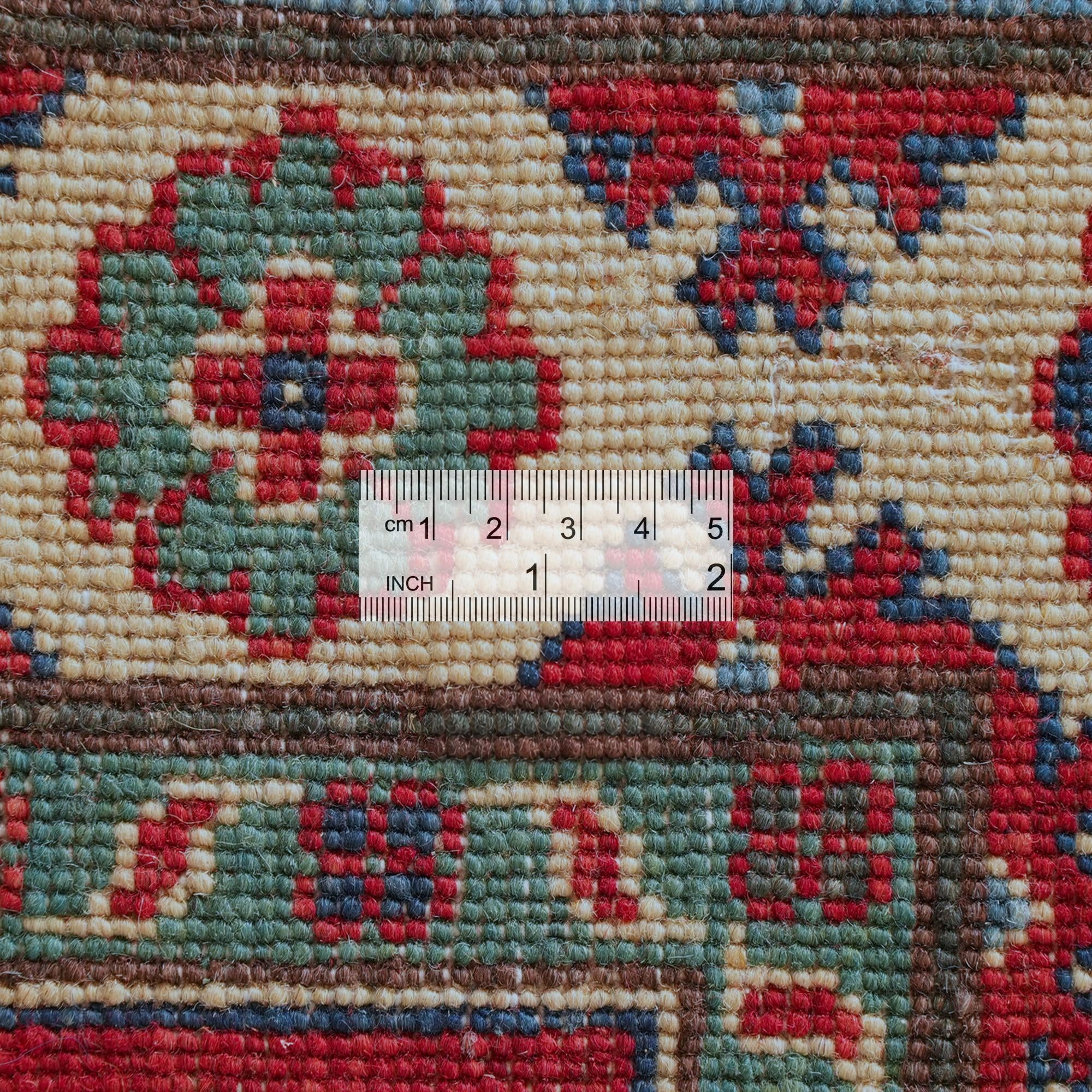 Detail image 9 of 10: 2' 9 x 8' 2 Hand Knotted Kazak Runner Rug