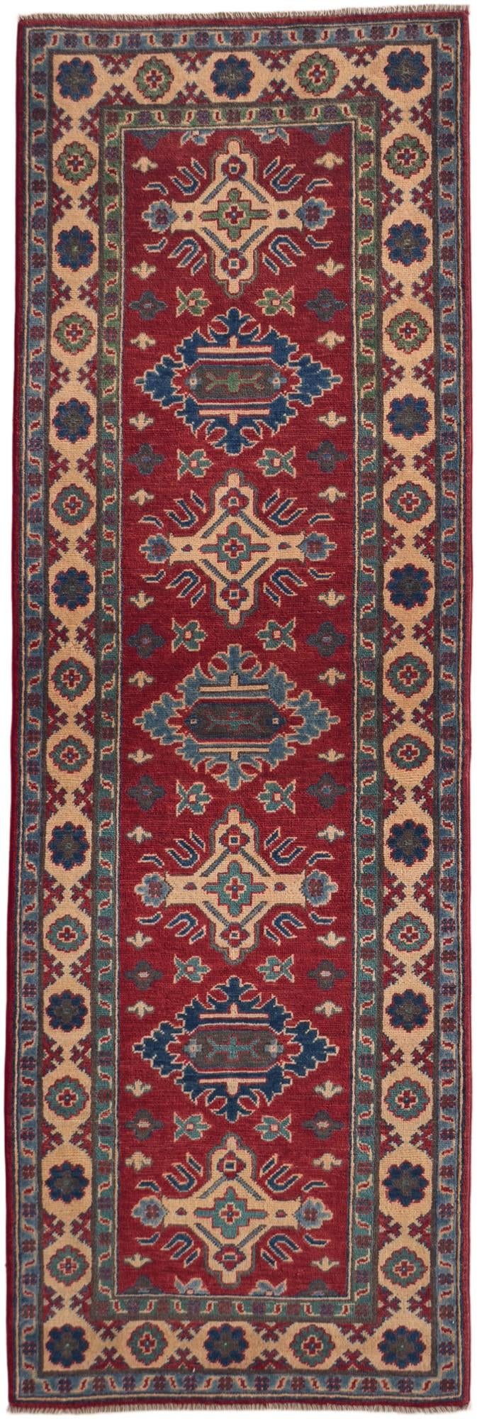 Detail image 2 of 10: 2' 9 x 8' 2 Hand Knotted Kazak Runner Rug